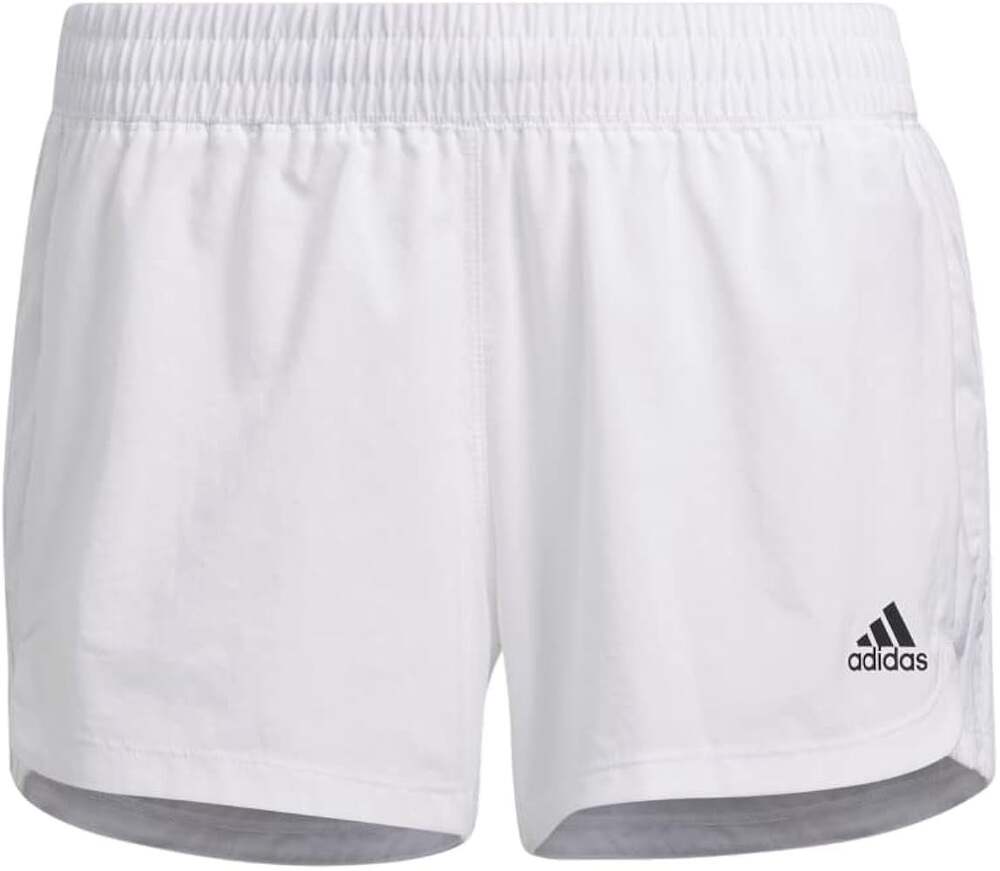 NWT New Adidas White 3-Stripe Woven Pacer Activewear Shorts Women's Size XL